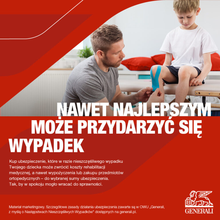 Grafika Generali Nawet najlepszym może przydarzyć się wypadek