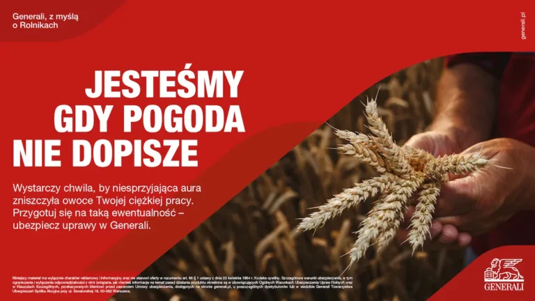 Baner Generali ubezpieczenie upraw