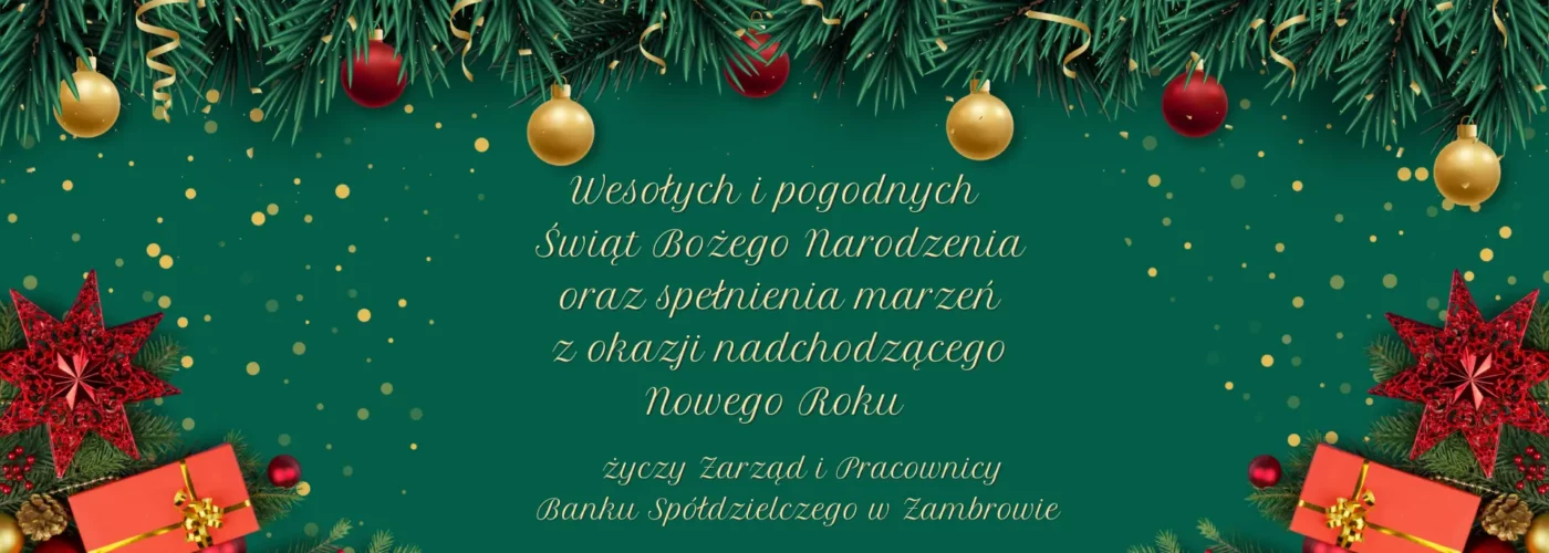 Baner Życzenia Świąteczne